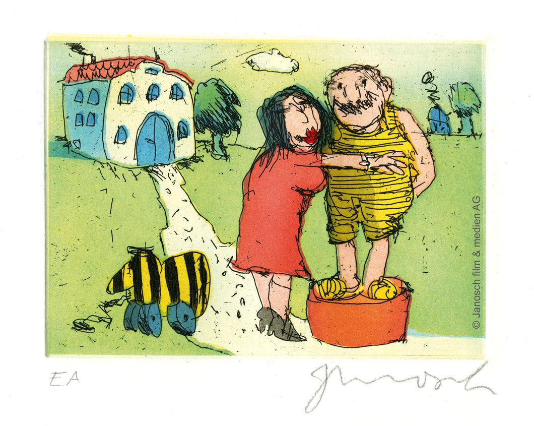 Ich liebe sprach Frau Luise zu mir auf einer grünen Wiese