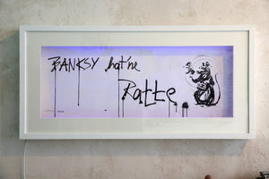 BANKSY HAT ´NE RATTE. (ICK HAB SCHWEIN)