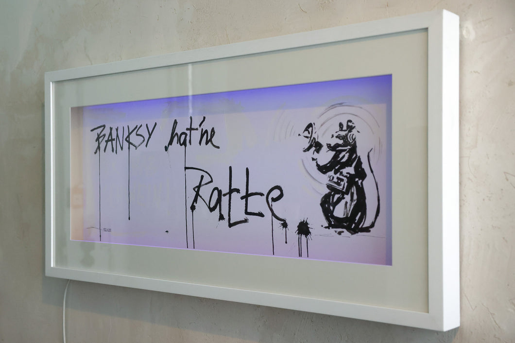 BANKSY HAT ´NE RATTE. (ICK HAB SCHWEIN)